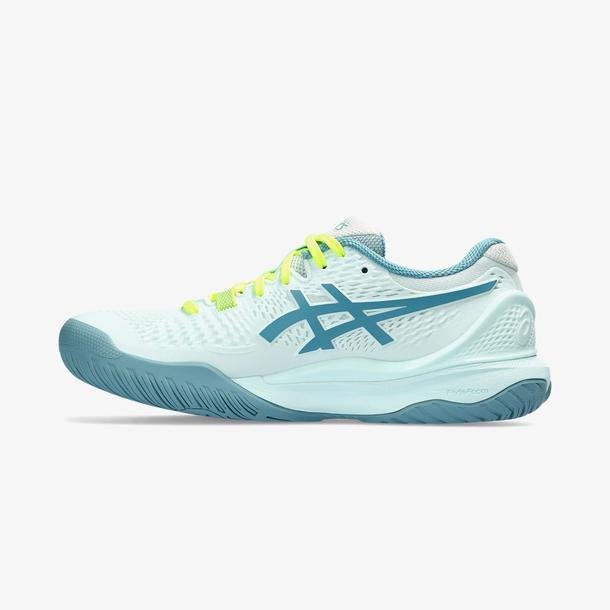 Asics Gel-Resolution 9 Kadın Mavi Tenis Ayakkabısı