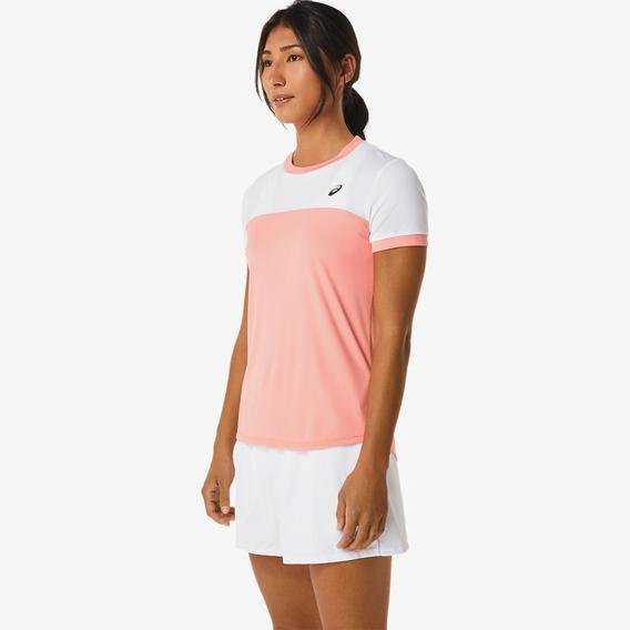 Asics Court Ss Top Kadın Pembe Tenis T-Shirt
