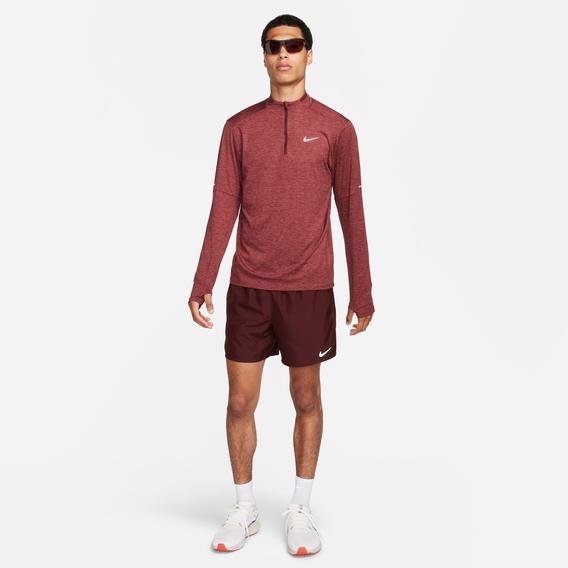 Nike Dri-FIT Yarım Fermuarlı Erkek Kırmızı Koşu Üstü