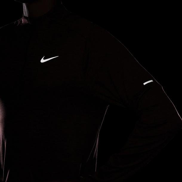 Nike Dri-FIT Yarım Fermuarlı Erkek Kırmızı Koşu Üstü