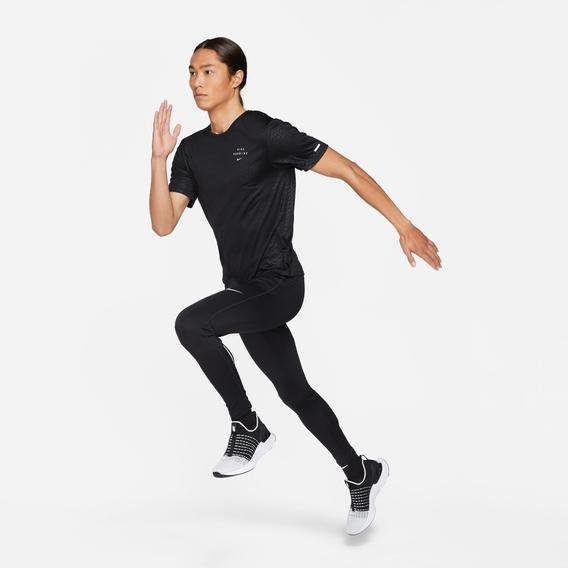 Nike Dri-Fit Chllgr Erkek Siyah Koşu Taytı