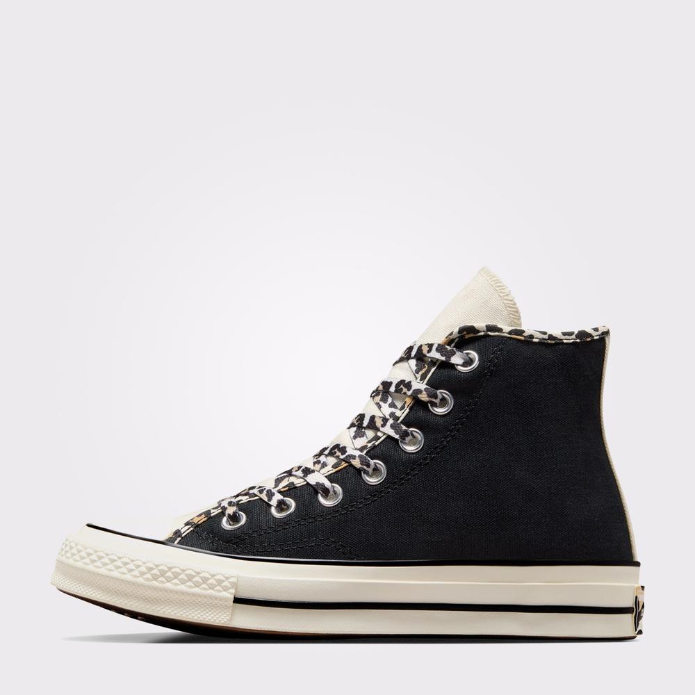 Converse Chuck 70 Leopard Love Kadın Siyah Sneaker