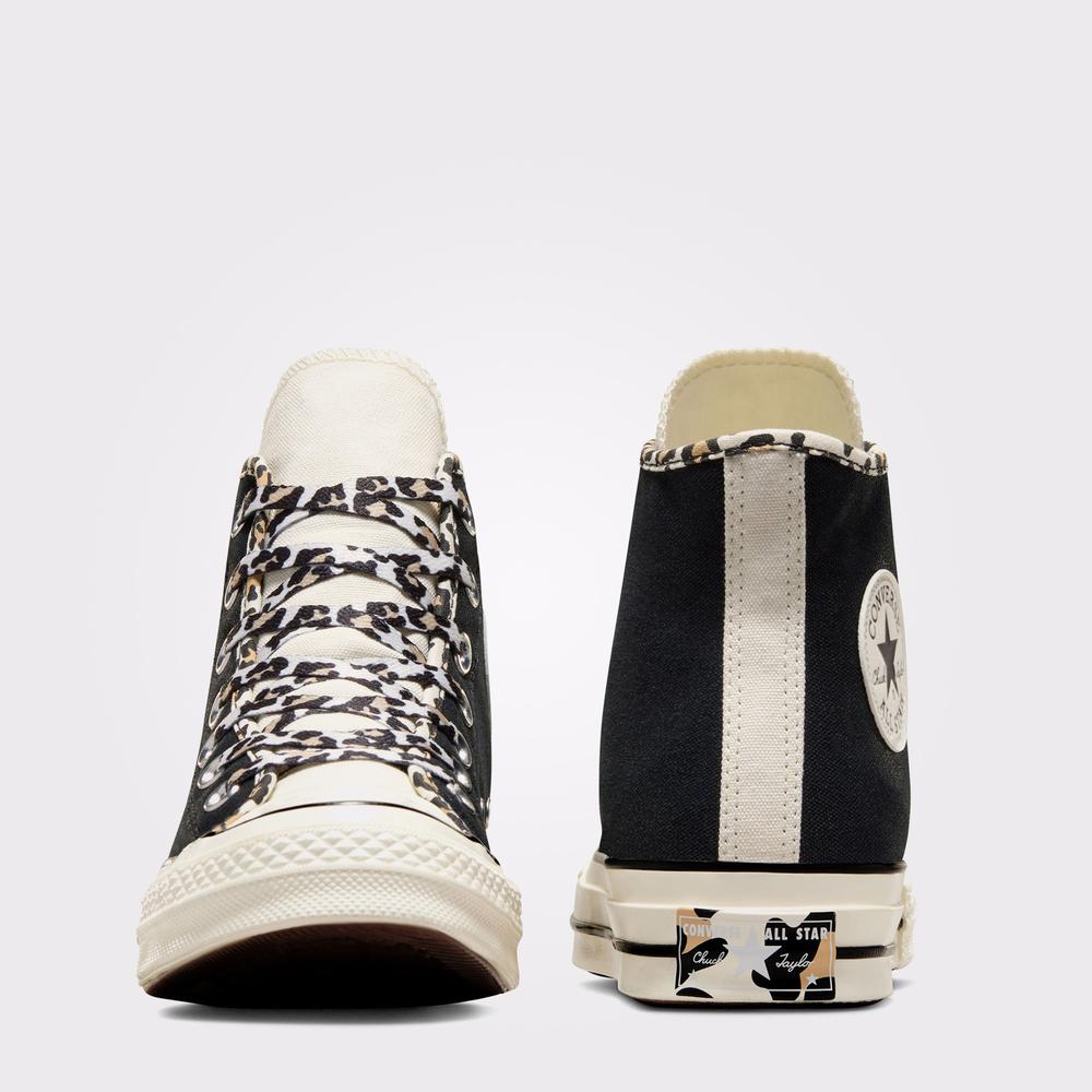 Converse Chuck 70 Leopard Love Kadın Siyah Sneaker