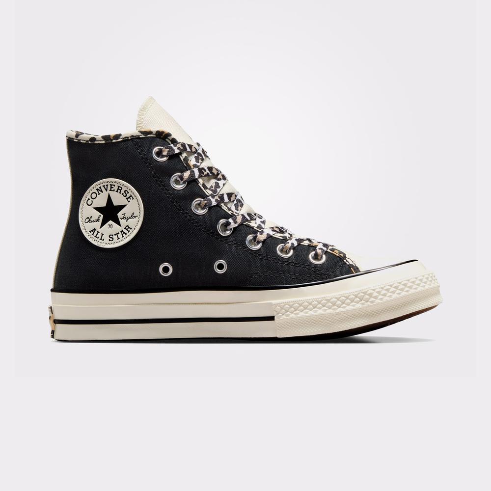 Converse Chuck 70 Leopard Love Kadın Siyah Sneaker