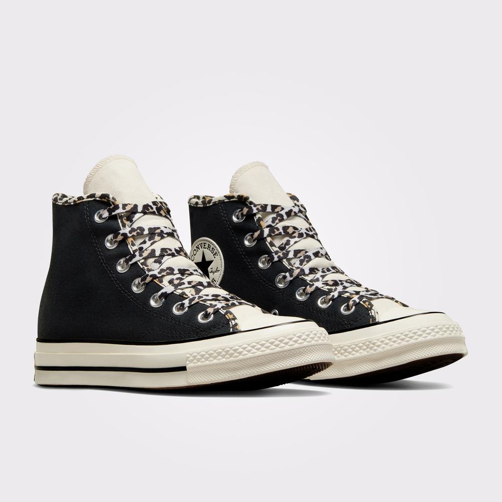 Converse Chuck 70 Leopard Love Kadın Siyah Sneaker