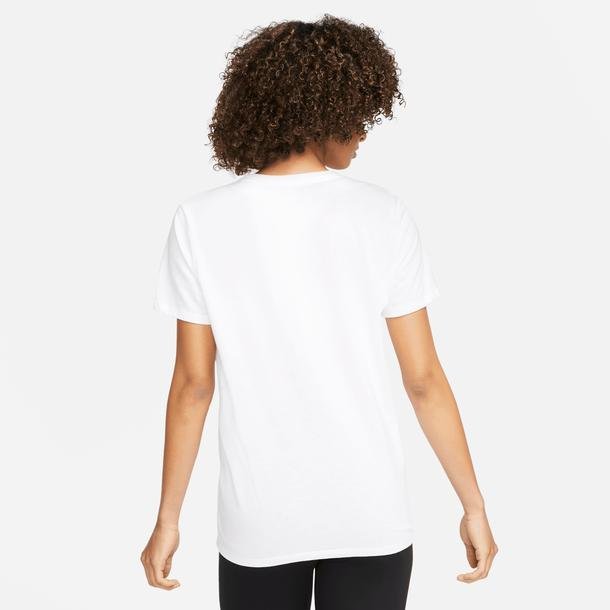 Nike Dri-Fit Tee Swoosh Kadın Beyaz Antrenman T-Shirt