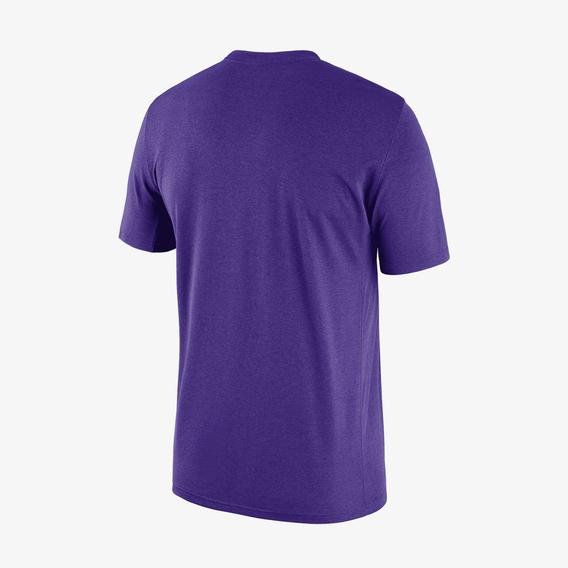 Nike Dri-Fit NBA Los Angeles Lakers Erkek Mor Günlük T-shirt