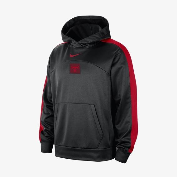 Nike Chicago Bulls Erkek Siyah Basketbol Sweatshirt