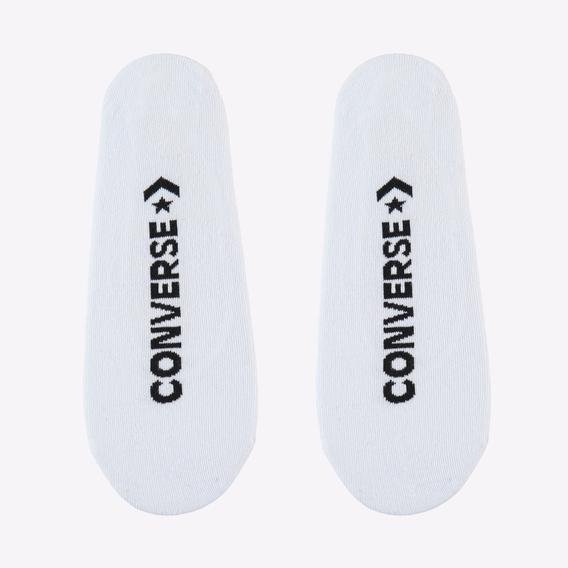 Converse Footie Flat Knit 2 Parça Erkek Beyaz Çorap