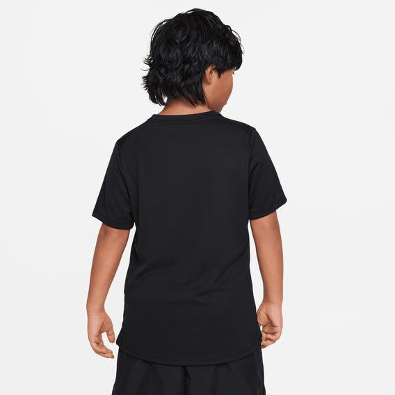 Nike Dri-Fit Miler Short Sleeve Çocuk Siyah Antrenman T-Shirt