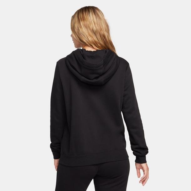 Nike Sportswear Club Fleece Shine Os Pullover Kadın Siyah Günlük Sweatshirt
