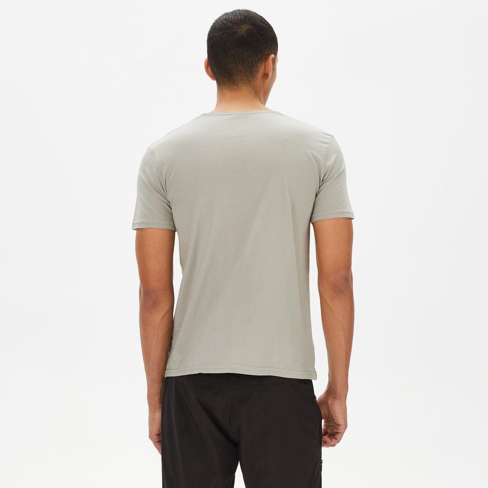Nors Basic Loose Erkek Gri Tshirt