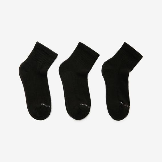 Skechers Mid Cut Unisex Siyah Çorap