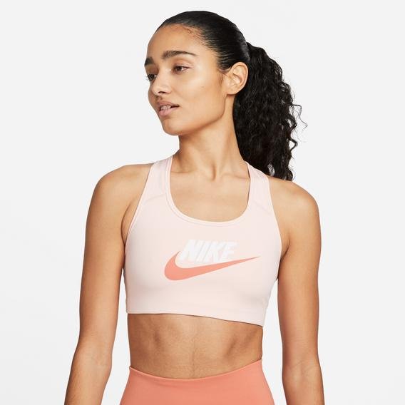 Nike Dri-Fit Swoosh Gx Kadın Pembe Günlük Bra