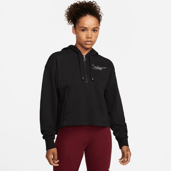 Nike Dri-Fit Kadın Siyah Günlük Sweatshirt