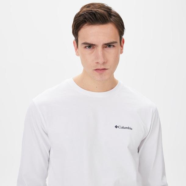 Columbia CSC Basic Erkek Beyaz Günlük T-Shirt