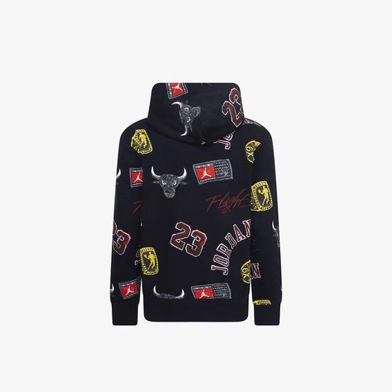 Jordan Essentials Ft Aop Po Çocuk Siyah Günlük Sweatshirt