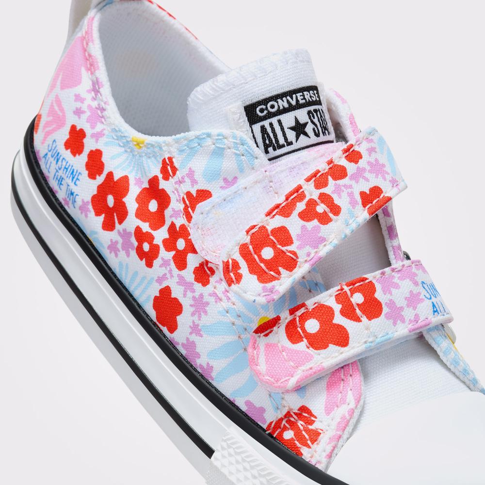 Converse Chuck Taylor All Star Easy On Floral Çocuk Beyaz Sneaker