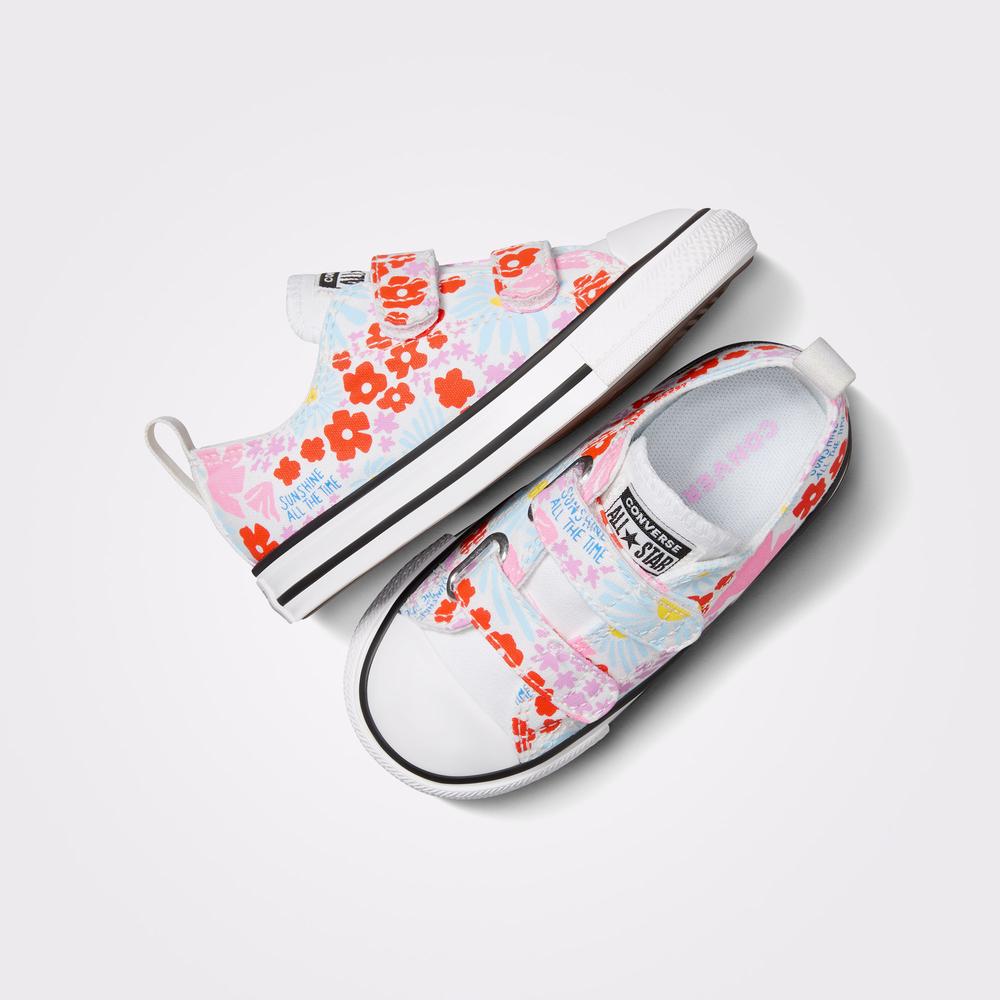 Converse Chuck Taylor All Star Easy On Floral Çocuk Beyaz Sneaker