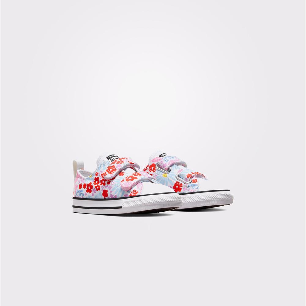 Converse Chuck Taylor All Star Easy On Floral Çocuk Beyaz Sneaker