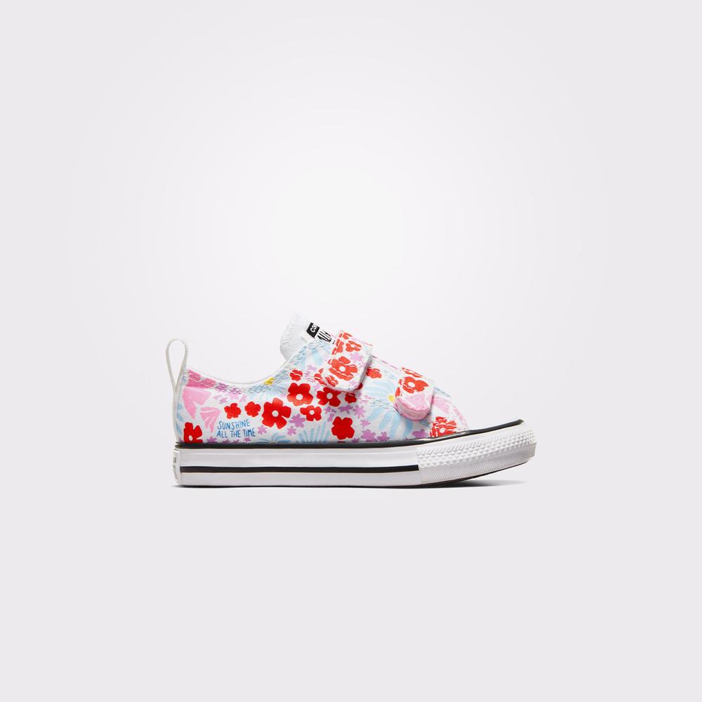 Converse Chuck Taylor All Star Easy On Floral Çocuk Beyaz Sneaker