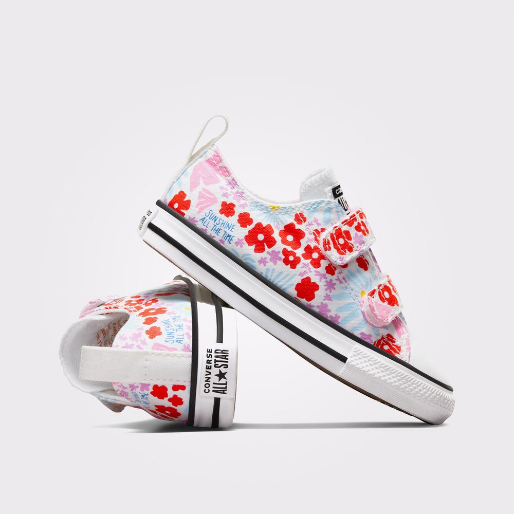 Converse Chuck Taylor All Star Easy On Floral Çocuk Beyaz Sneaker