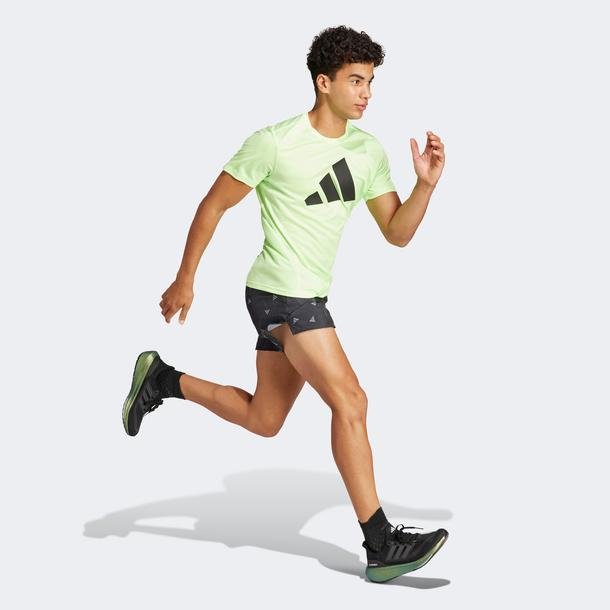 adidas Run It Tee Erkek Yeşil Günlük T-Shirt