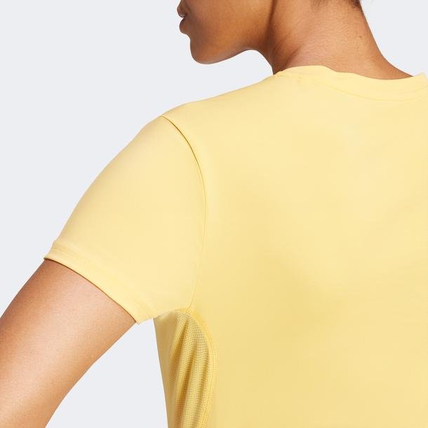 adidas Adizero E Tee Kadın Sarı Günlük T-Shirt