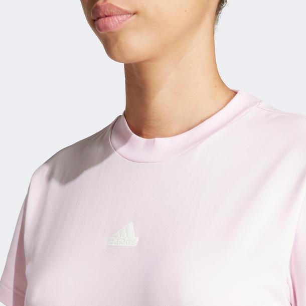 adidas  Bluv Tee Kadın Gri Günlük T-Shirt