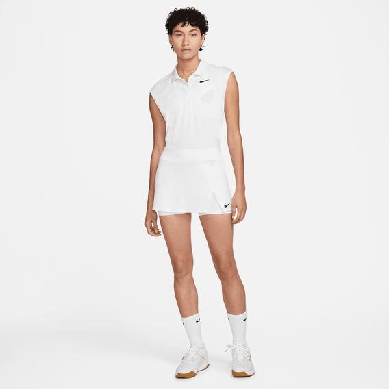 Nike Court Dri-Fit Victory Kadın Beyaz Tenis Eteği