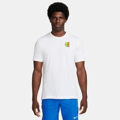 Nike Court Heritage Erkek Turuncu Tenis T-Shirt