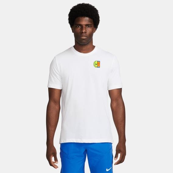 Nike Court Heritage Erkek Beyaz Tenis T-Shirt