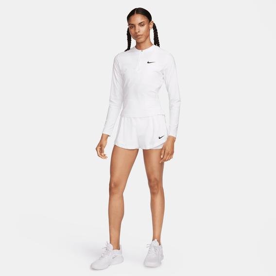 Nike Court Advantage Dri-Fit Kadın Beyaz Tenis Şortu