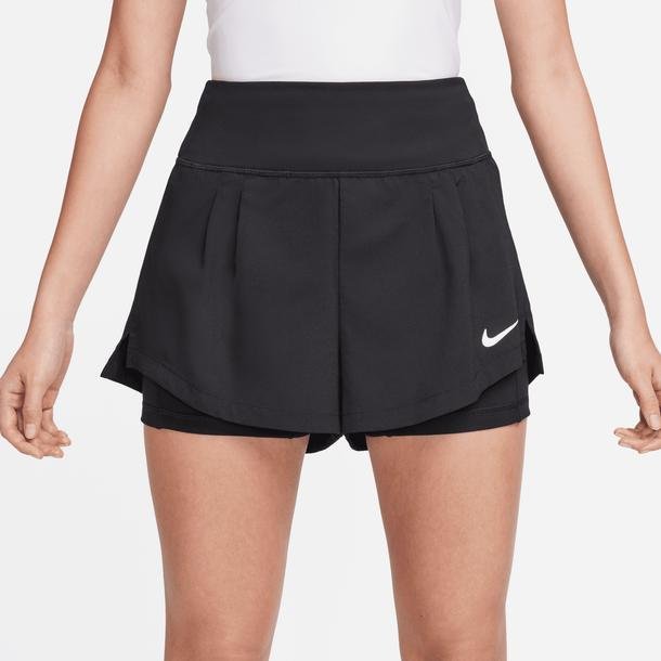 Nike Court Advantage Dri-Fit Kadın Siyah Tenis Şortu