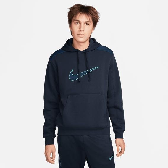 Nike Fleece Erkek Lacivert Kapüşonlu Sweatshirt