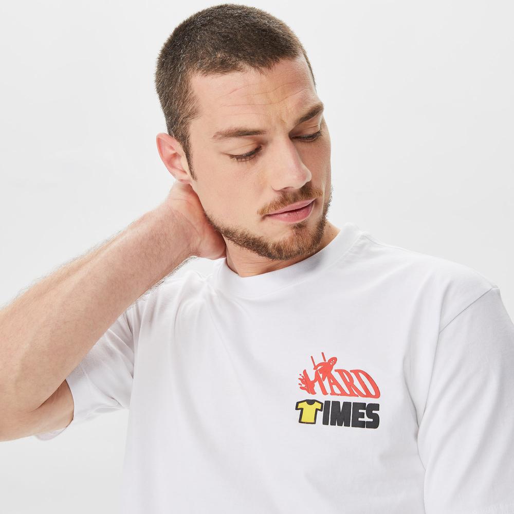 Market Hard Times Physical Therapy Erkek Beyaz T-Shirt