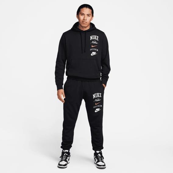 Nike Club Fleece Erkek Siyah Günlük Sweatshirt