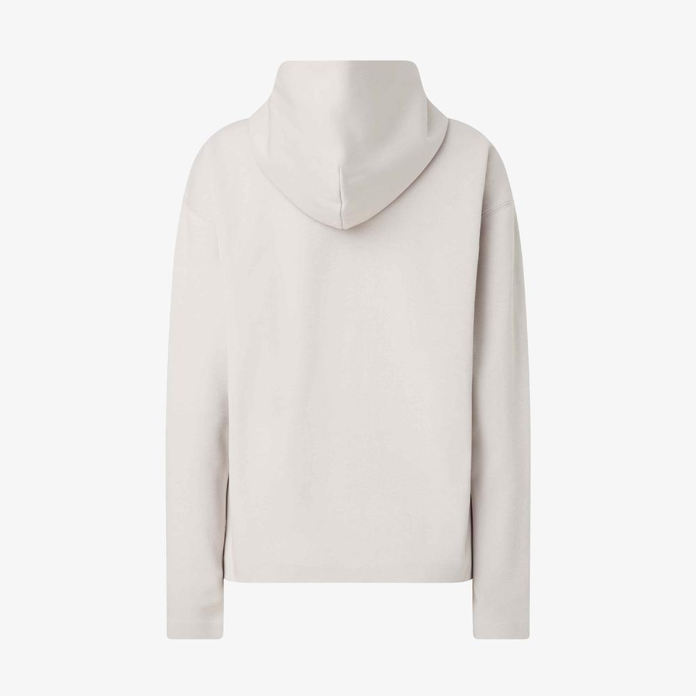 Calvin Klein Micro Logo Essential Krem Kadın Sweatshirt
