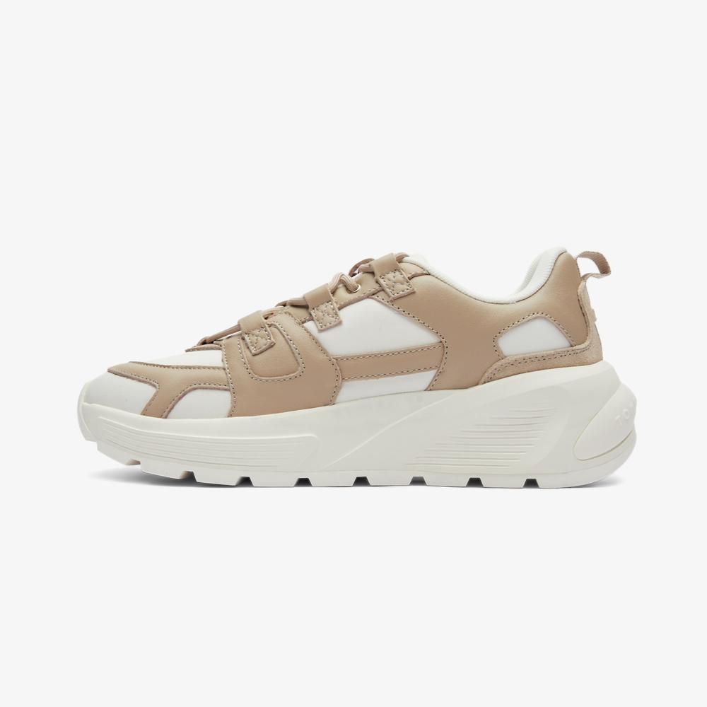 Tommy Hilfiger Premium Runner Mix Kadın Bej Sneaker