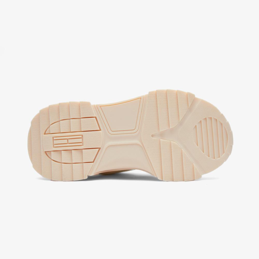 Tommy Jeans Chunky Runner Kadın Krem Sneaker