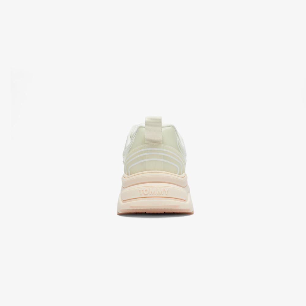 Tommy Jeans Chunky Runner Kadın Krem Sneaker