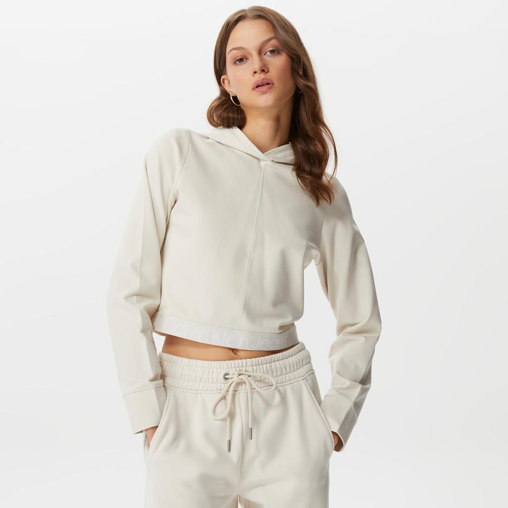 Calvin Klein Tape Milano Bej Kadın Sweatshirt