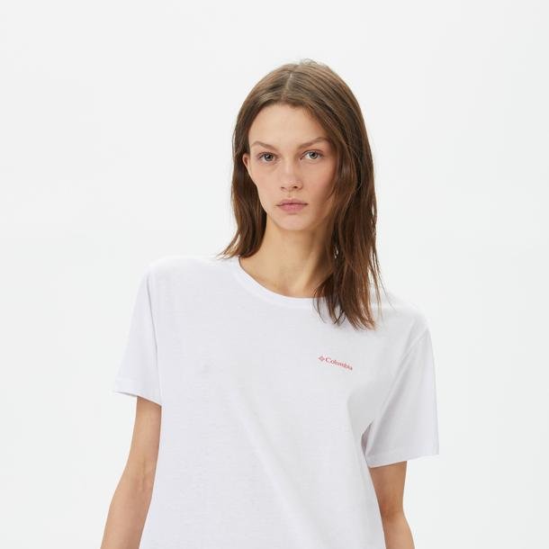 Columbia Basic Kadın Beyaz T-Shirt