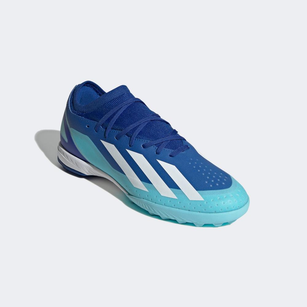 adidas X Crazyfast.3 Erkek Mavi Halı Saha Kramponu