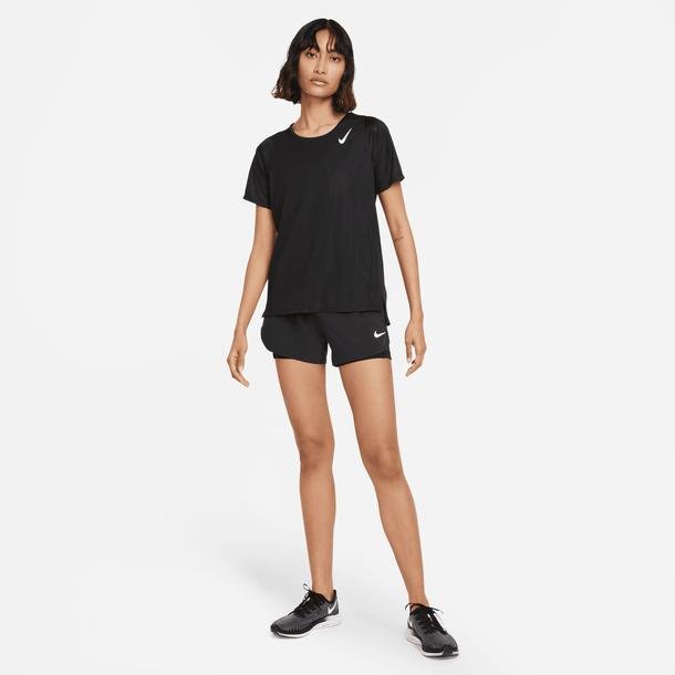 Nike Dri-Fit Race Top Ss Kadın Siyah Koşu T-Shirt