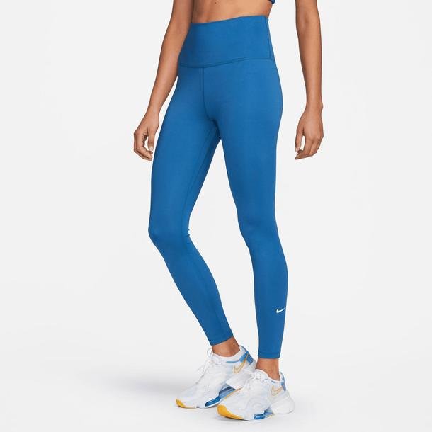 Nike One Dri-Fit High-Waisted Kadın Mavi Antrenman Taytı