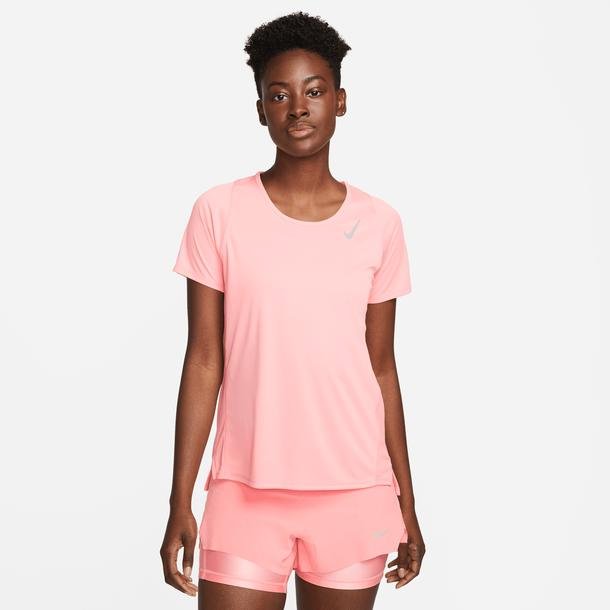 Nike Dri-Fit Race Kadın Pembe Koşu T-Shirt