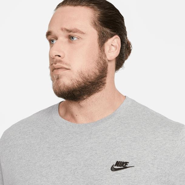 Nike Sportswear Club Erkek Gri Günlük T-Shirt