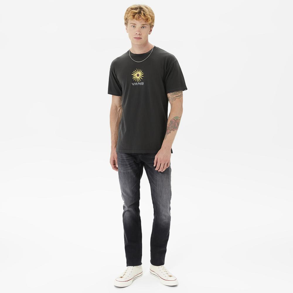 Vans Concrete Floral Vintage Erkek Siyah T-Shirt