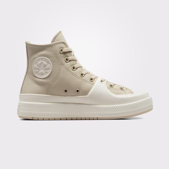 Converse Chuck Taylor All Star Construct Leather Unisex Bej Sneaker